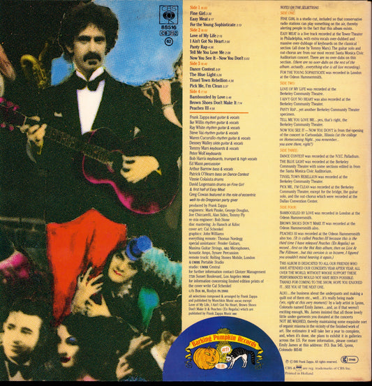 Frank Zappa - Tinsel Town Rebellion Vinyl 2LP | EU Original | 1981 Kopie