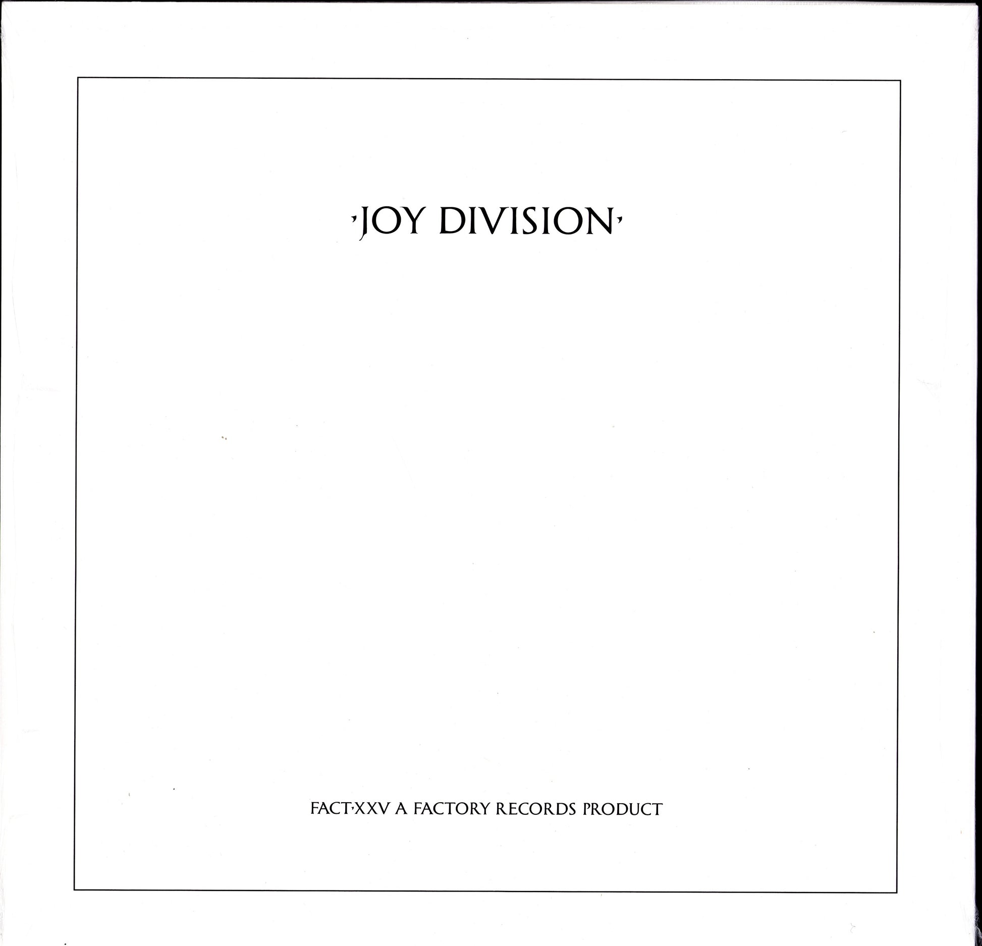 Joy Division - Closer Vinyl LP | EU Reissue | 2009