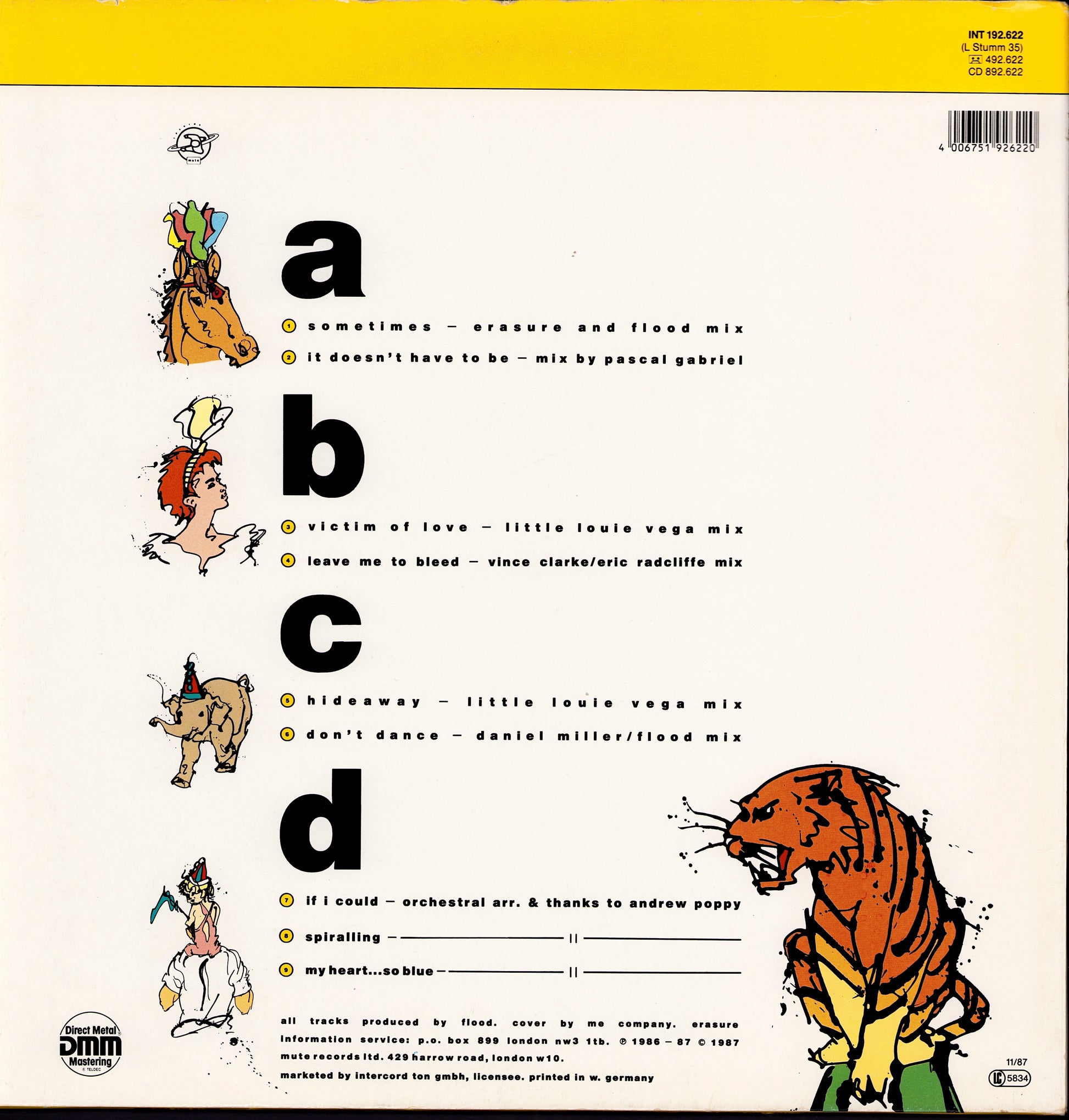 Erasure - Drama! Remix Vinyl 12" | UK Original | 1989 Kopie