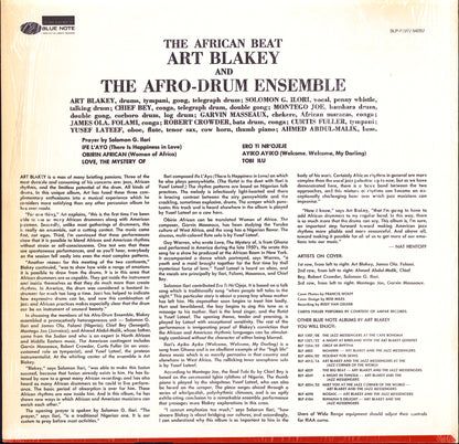 Art Blakey And The Afro-Drum Ensemble ‎– The African Beat Vinyl LP