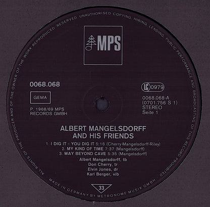 Albert Mangelsdorff – Albert Mangelsdorff And His Friends Vinyl LP