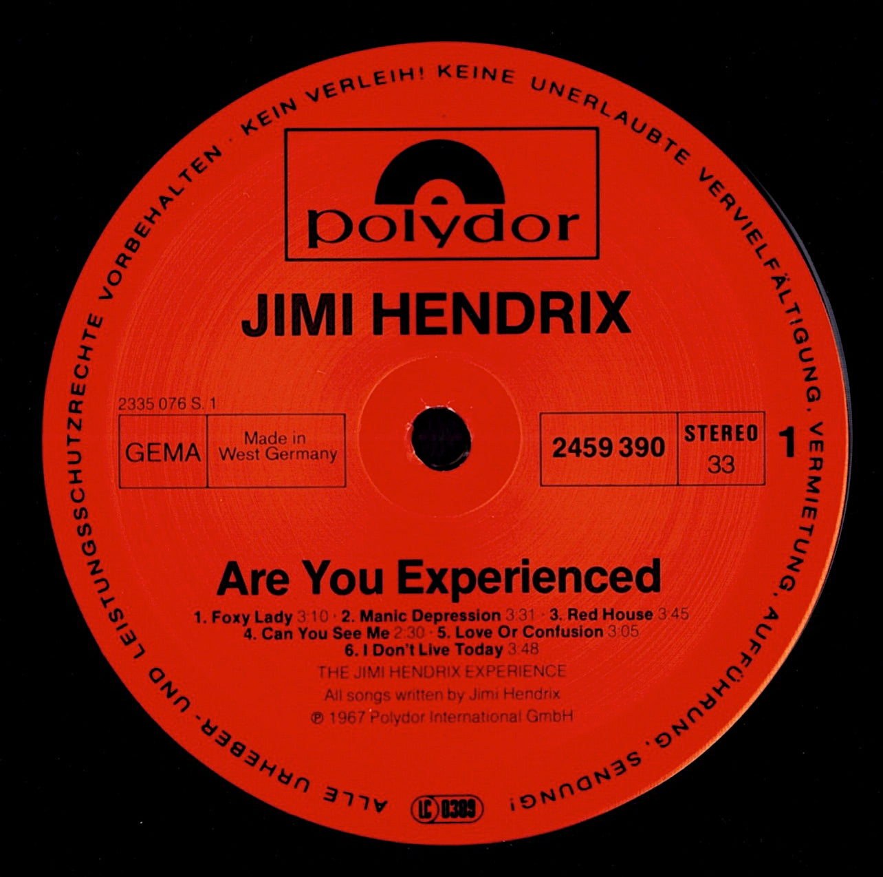 Jimi Hendrix – The Cry Of Love Vinyl LP | DE Reissue | 1978 Kopie Kopie