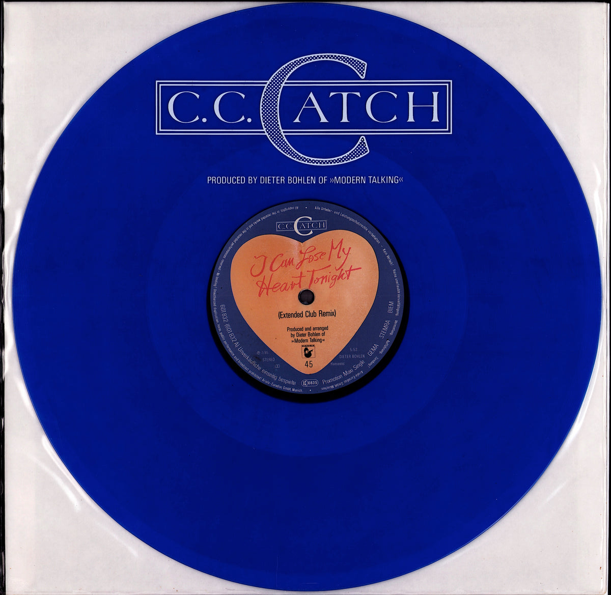 C.C.Catch - Heartbreak Hotel Room 69 - Mix Vinyl 12" Maxi | EU Original | 1986 Kopie