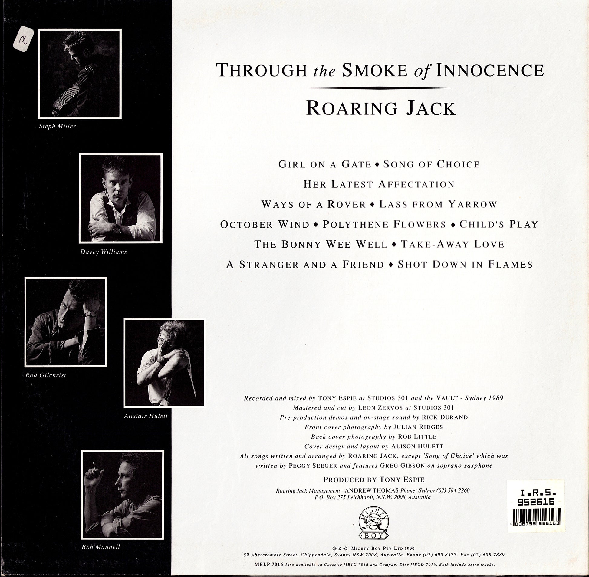 Roaring Jack – Through The Smoke Of Innocence Vinyl LP