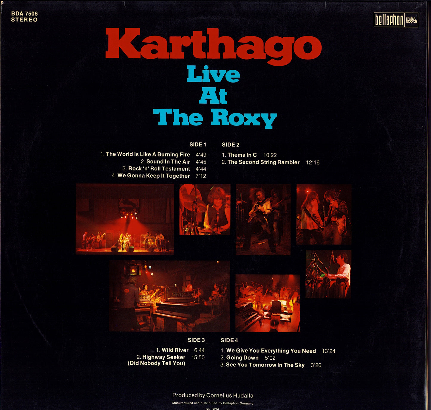 Karthago – Live At The Roxy Vinyl 2LP