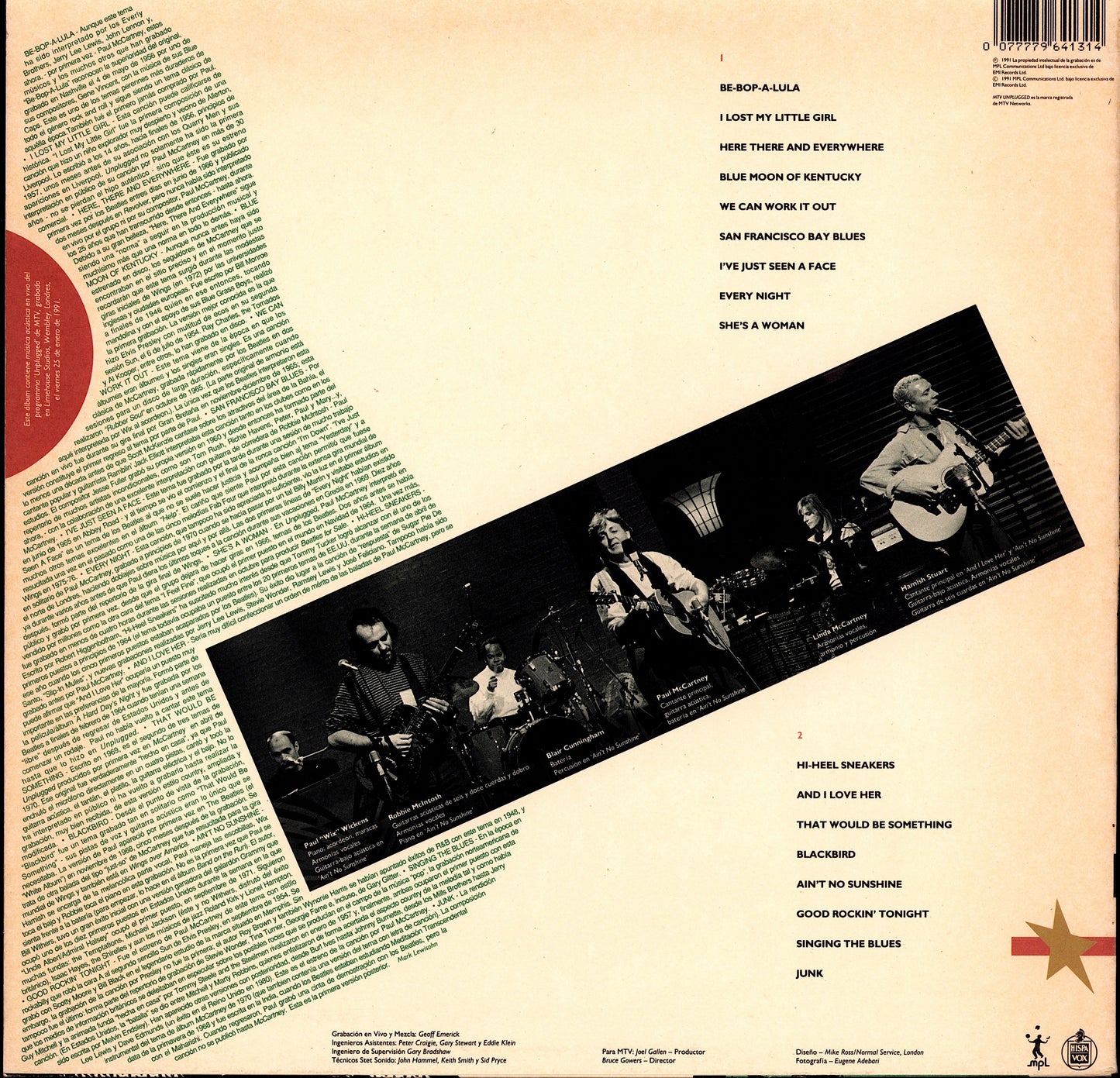 Paul McCartney - Unplugged (The Official Bootleg) (Vinyl LP | EU Original | Limited | 1991)
