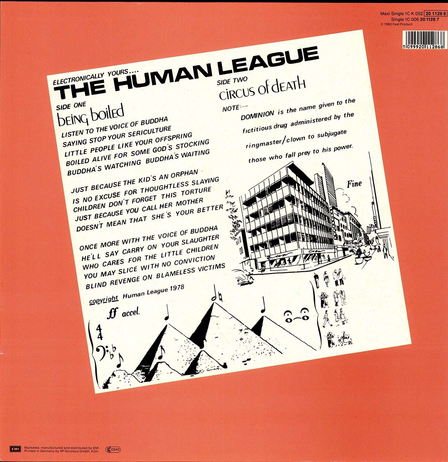 The Human League - Being Boiled / Circus Of Death (Vinyl 12" Maxi | EU Original | 1982)