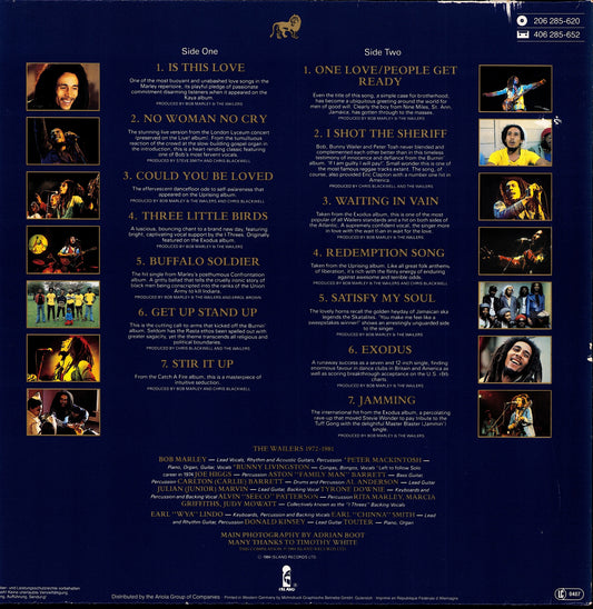 Bob Marley & The Wailers - Legend The Best Of Bob Marley And The Wailers Vinyl LP | EU Original | 1984 Kopie