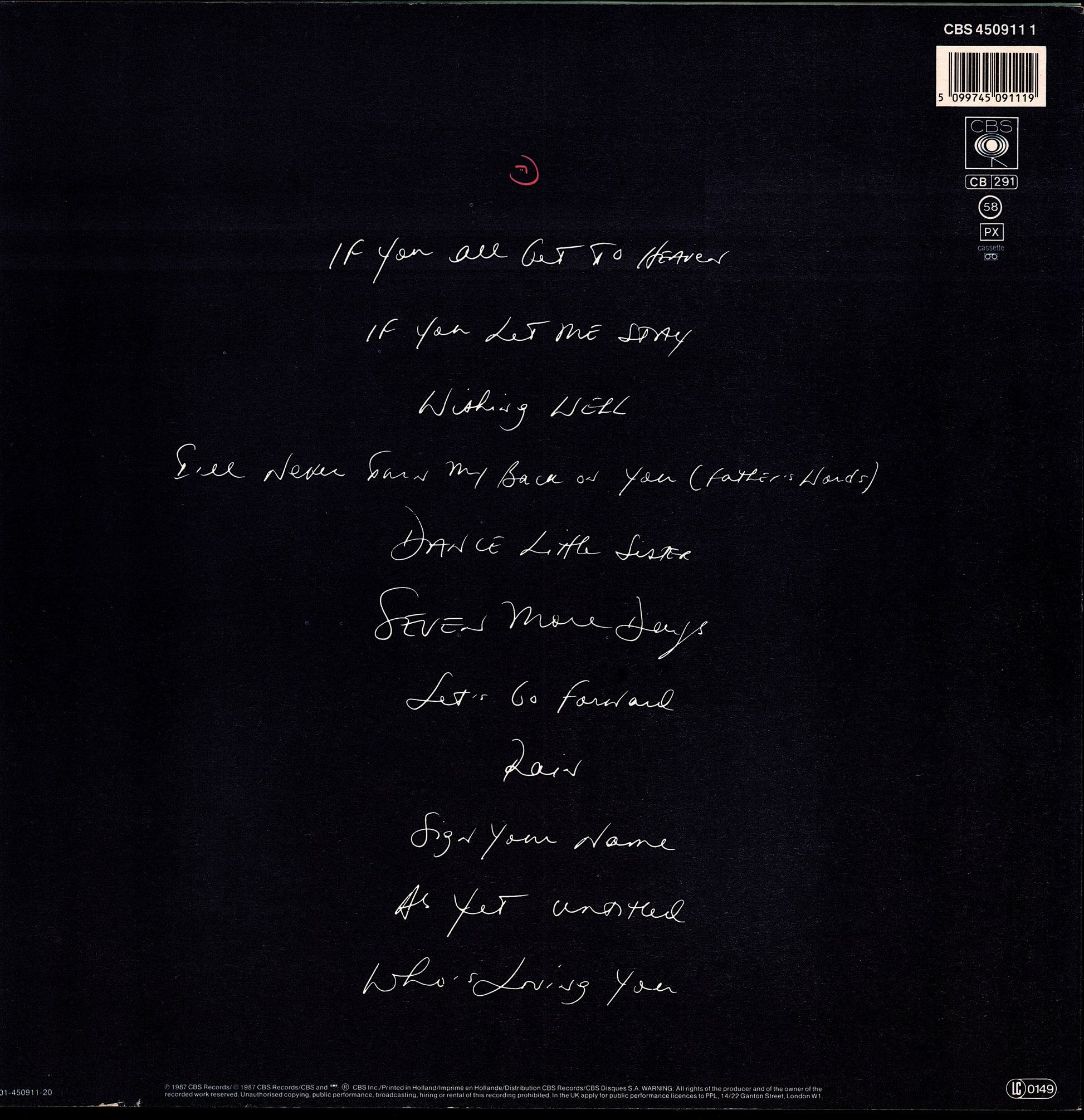 Terence Trent D'Arby – Introducing The Hardline According To Terence Trent D'Arby Vinyl LP | EU Original | 1987