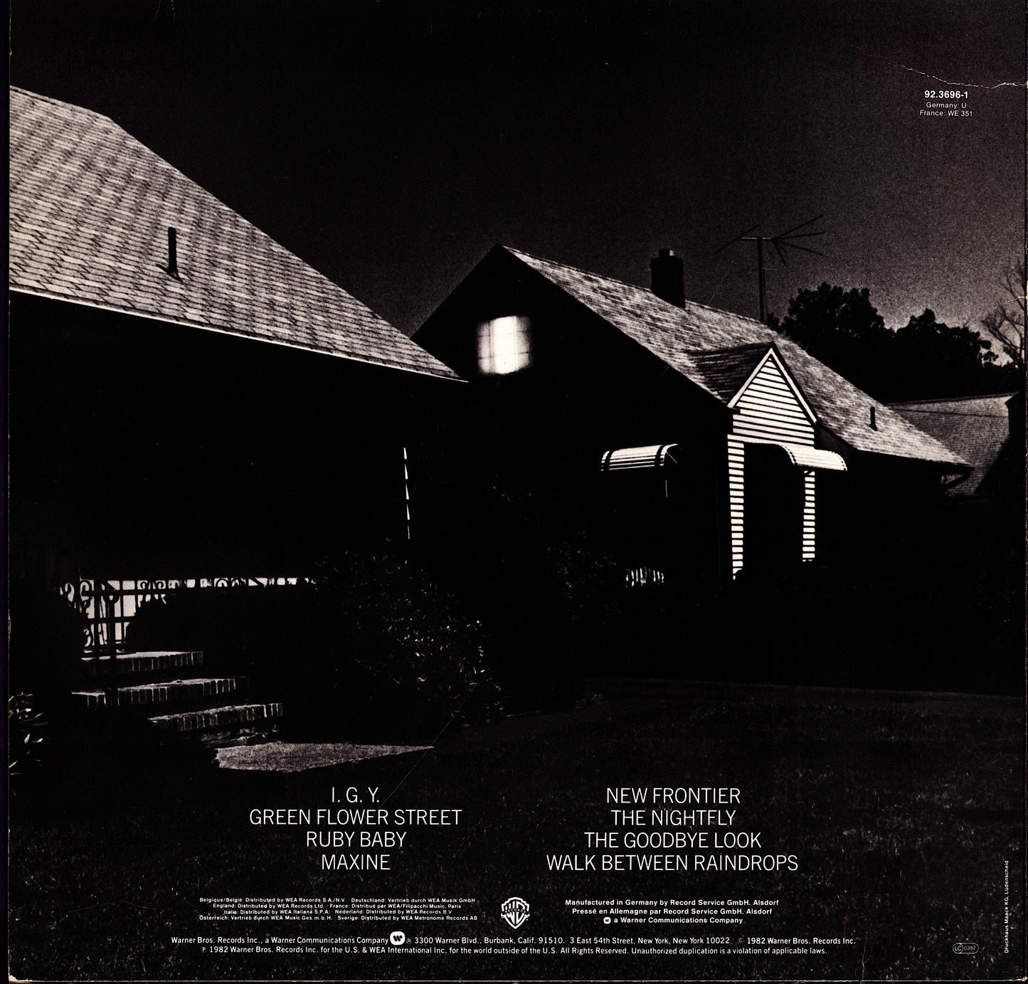 Donald Fagen – The Nightfly Vinyl LP, DE Original, 1982 Kopie