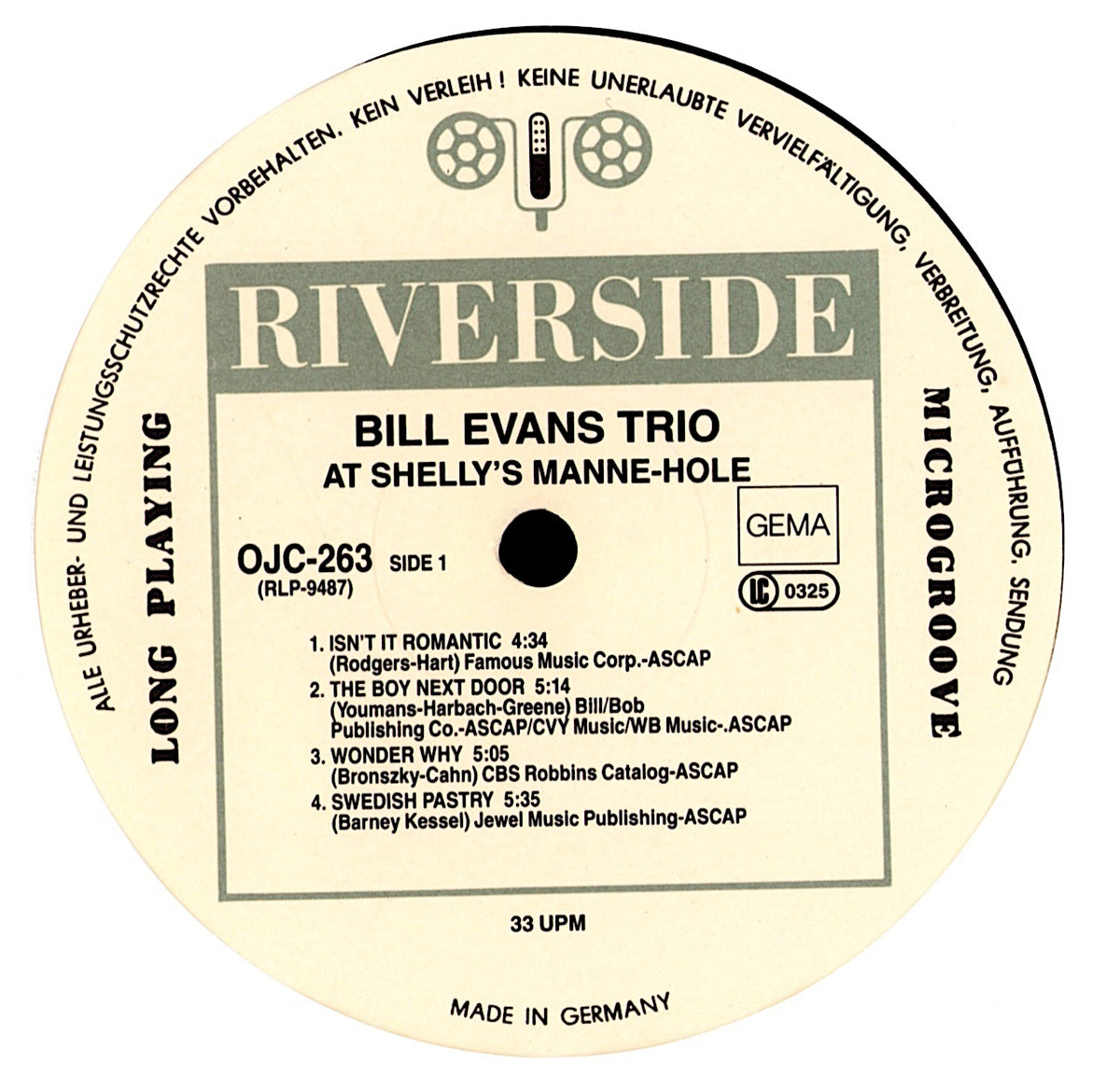 Bill Evans Trio - How My Heart Sings Vinyl LP Mono | NL Riverside Pressing | 1964 Kopie Kopie