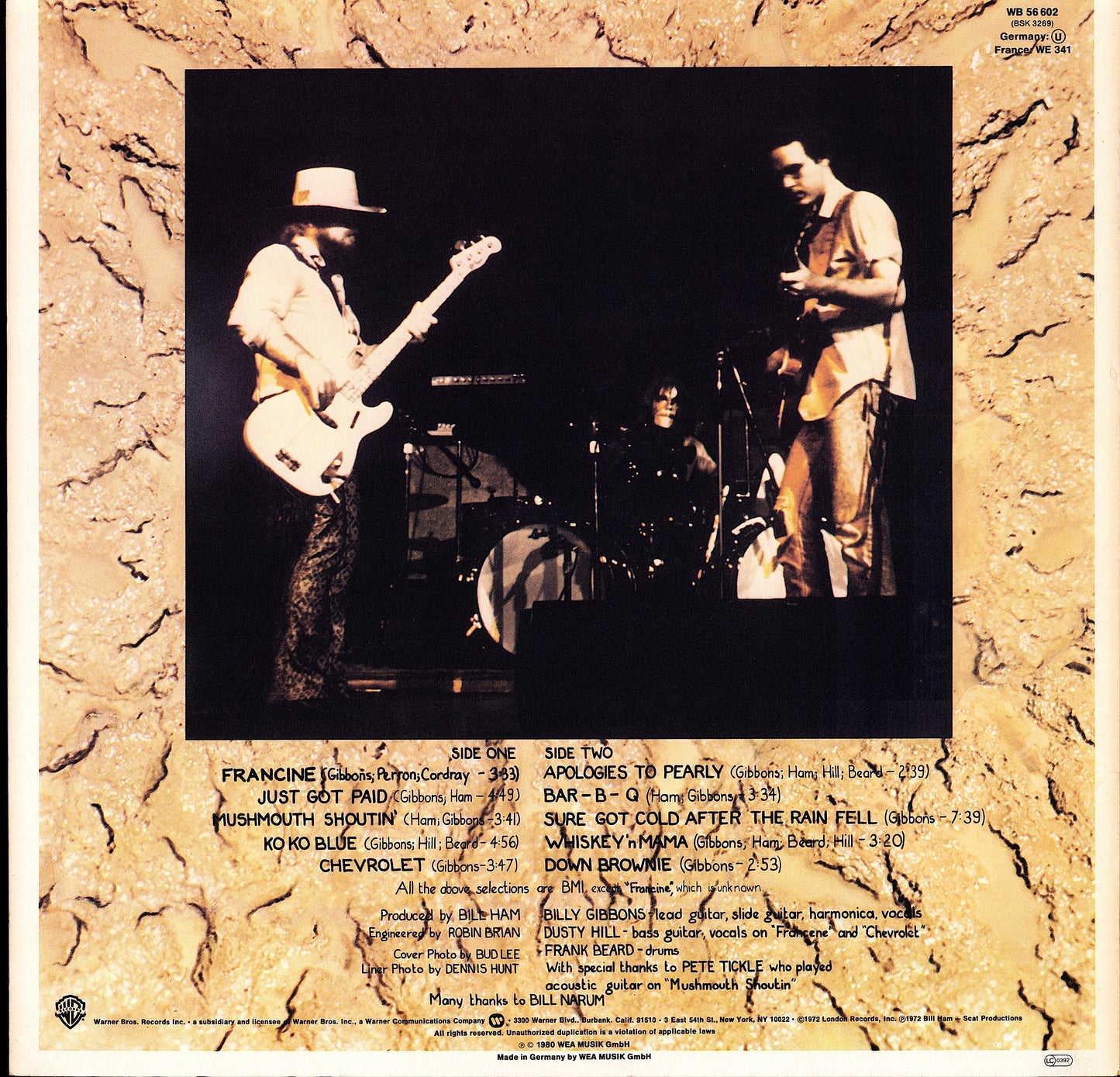ZZ Top - Rio Grande Mud Vinyl LP | DE Reissue | 1980 Kopie