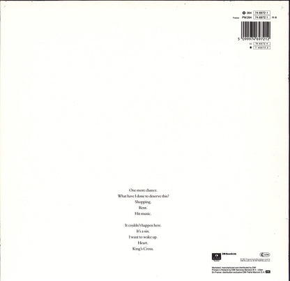 Pet Shop Boys ‎- Actually Vinyl LP