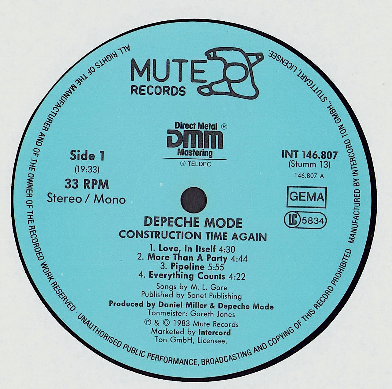 Depeche Mode ‎- Construction Time Again (Vinyl LP) – Devinylhunter