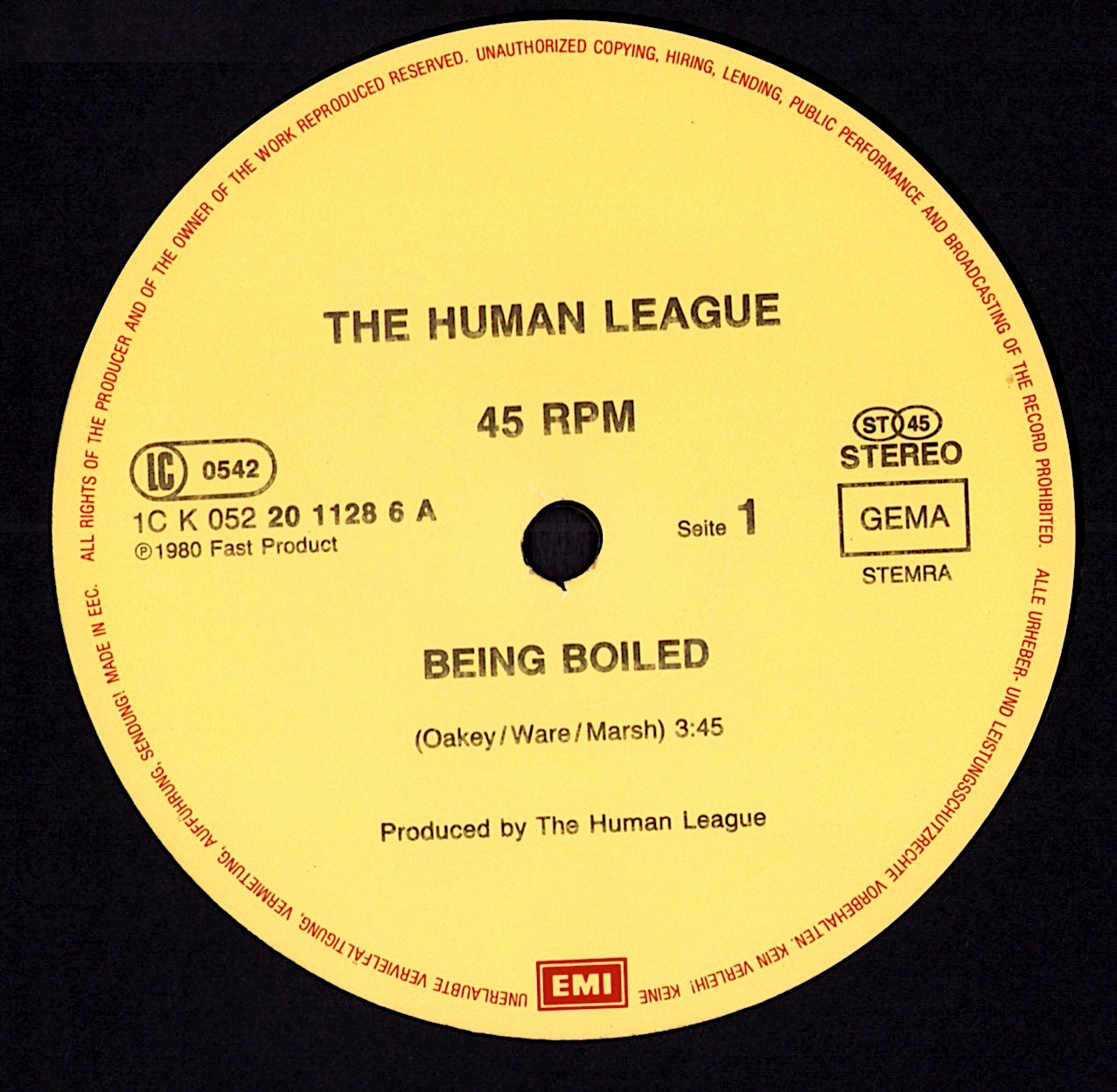The Human League - Being Boiled / Circus Of Death (Vinyl 12" Maxi | EU Original | 1982)
