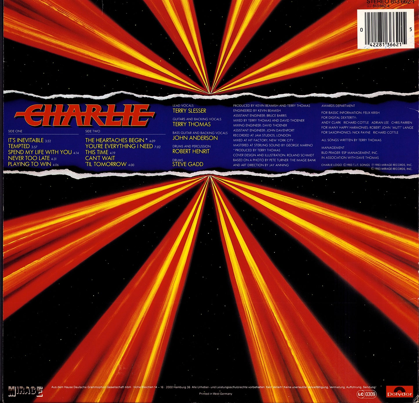 Charlie - Charlie Vinyl LP