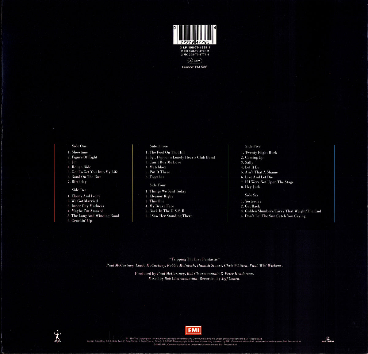 Paul McCartney - Tripping The Live Fantastic (Vinyl 3LP | EU Original | 1990)