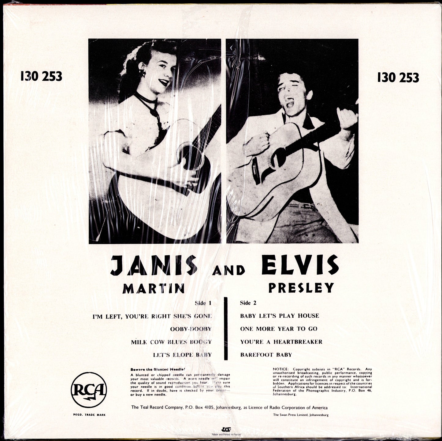 Janis Martin - Janis And Elvis (Vinyl 10" | FR Reissue | 1985)
