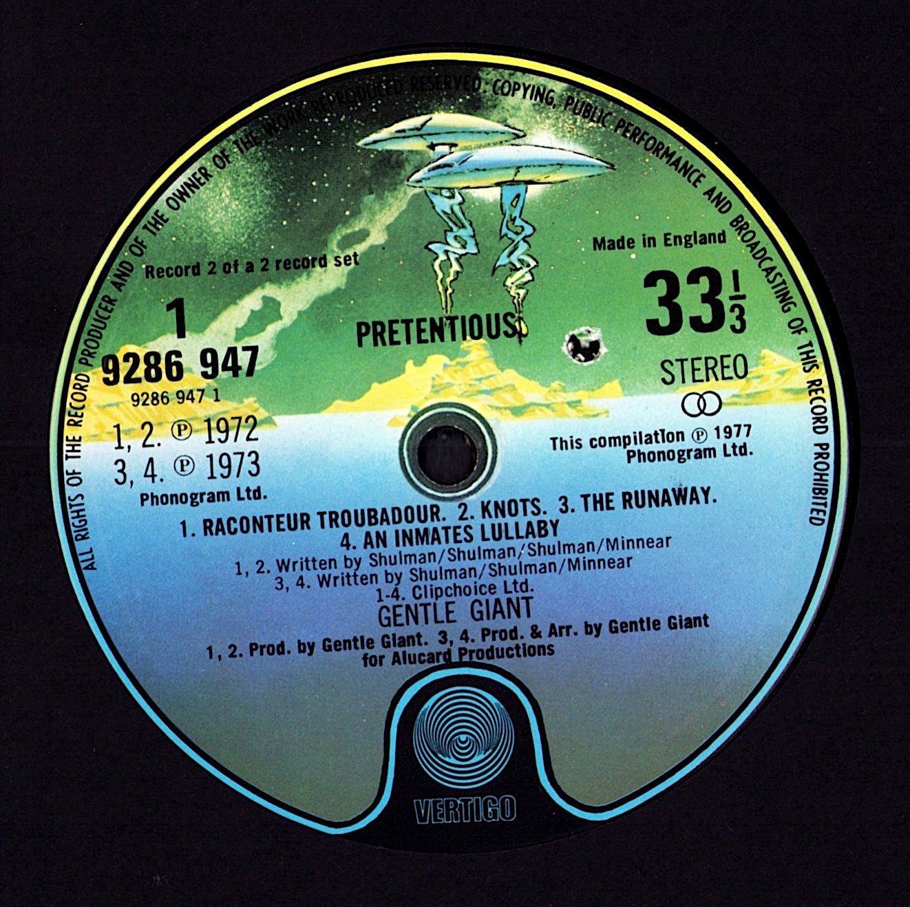 Gentle Giant – Pretentious 2xVinyl LP | UK Original | 1977