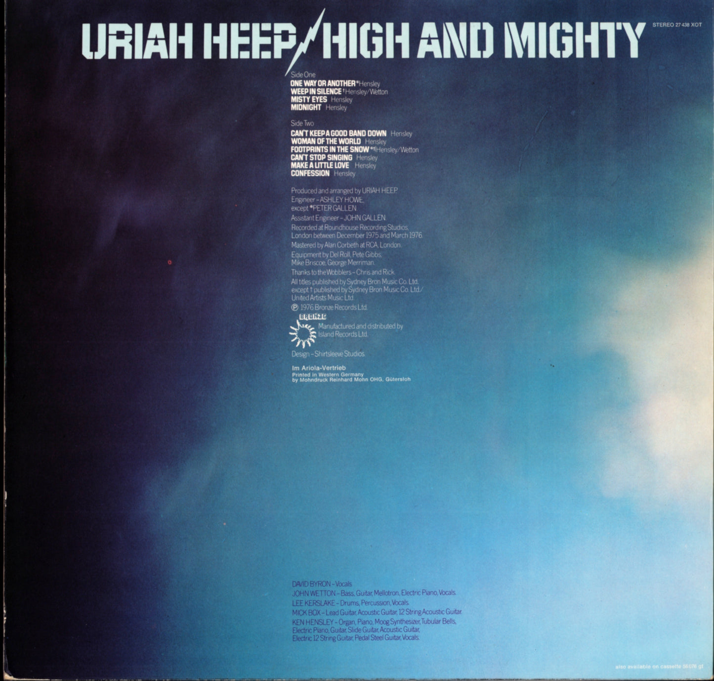 Uriah Heep – Wonderworld Vinyl LP Kopie