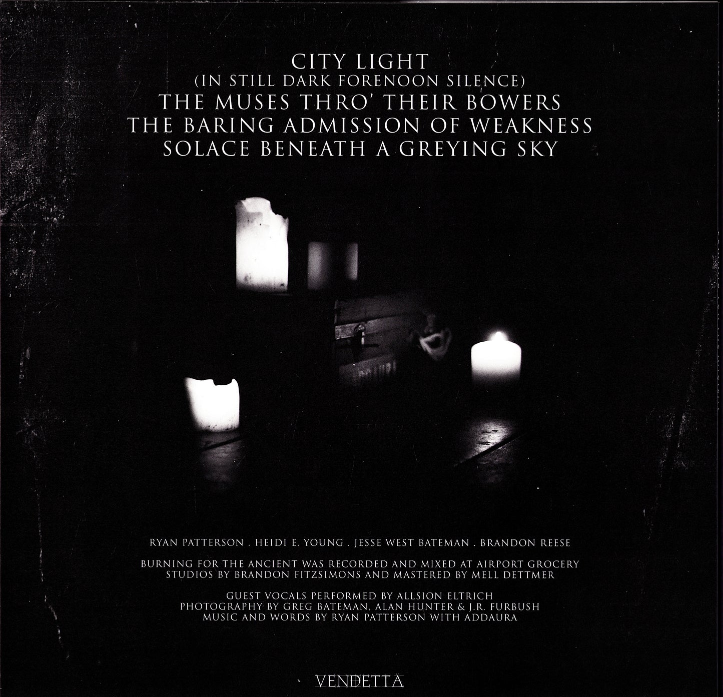 Addaura – Burning For The Ancient Vinyl LP Limited Edition