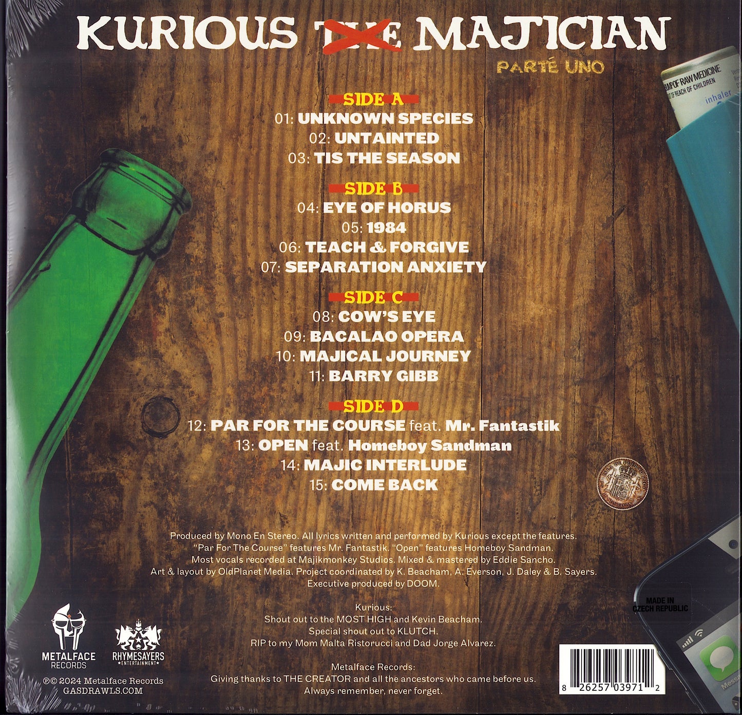 Kurious – Majician Red & Yellow Vinyl 2LP