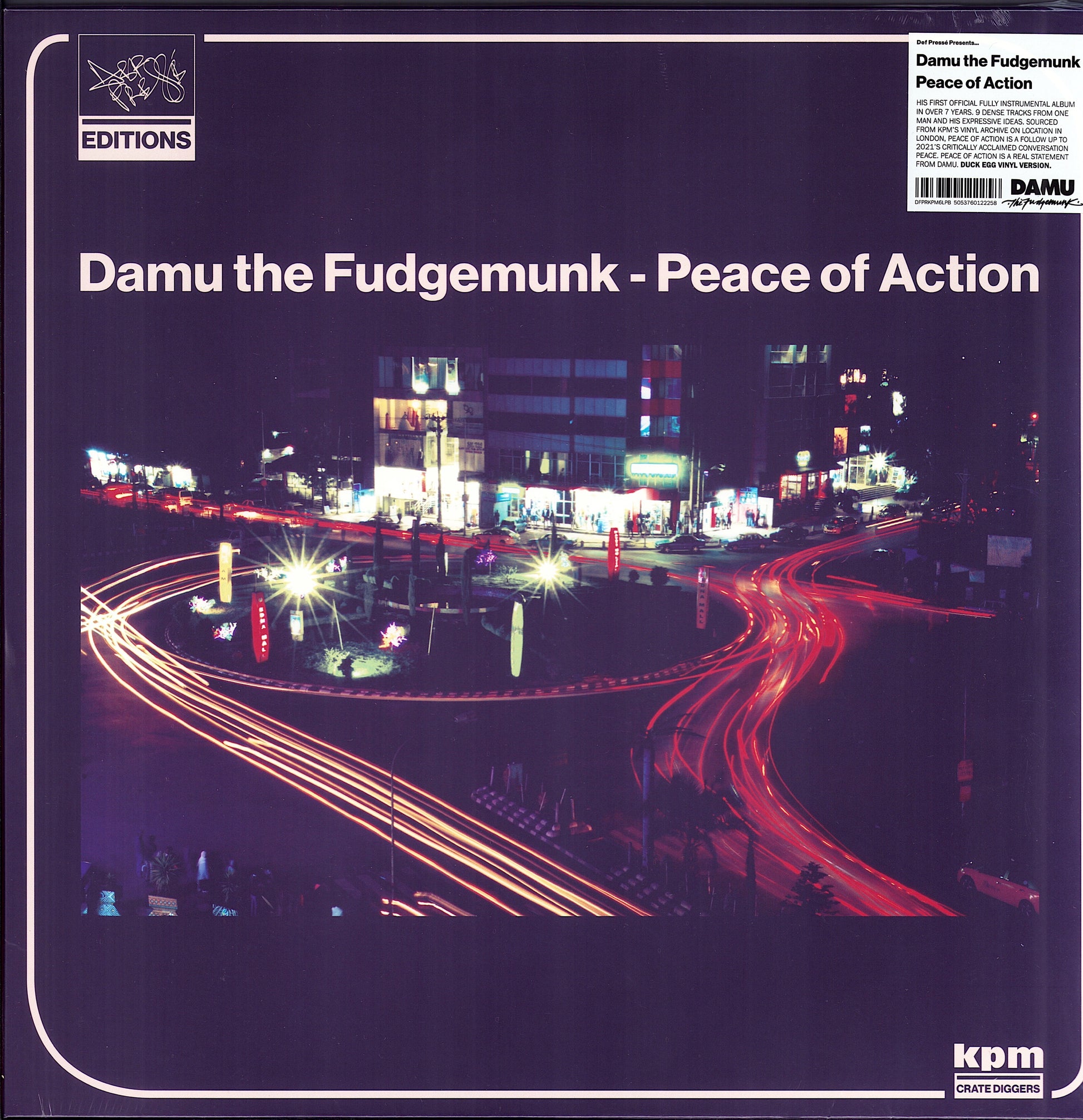 Damu The Fudgemunk – Peace Of Action Duck Egg Vinyl LP Limited Edition