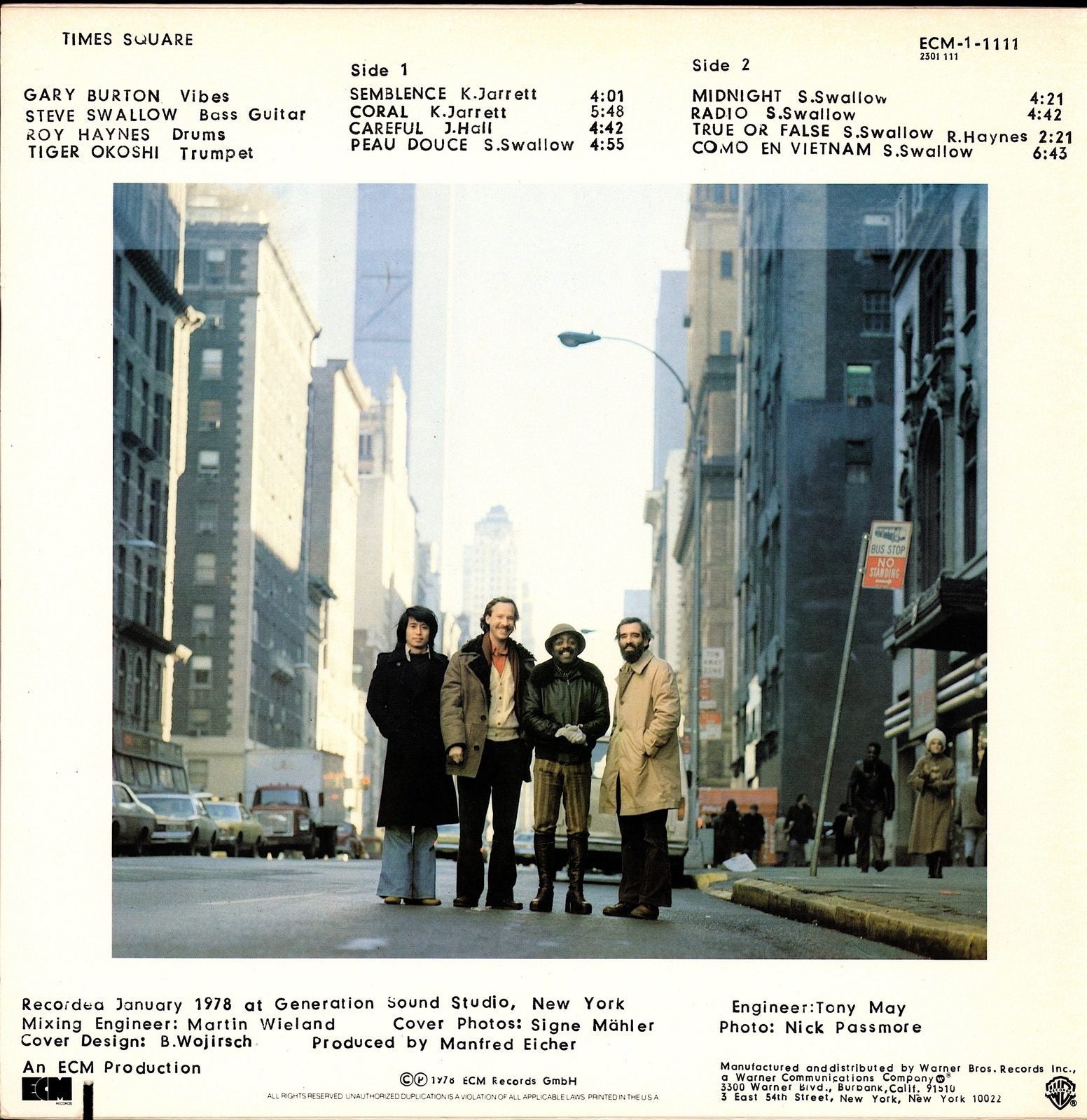 Jan Garbarek Bobo Stenson Quartet – Dansere Vinyl LP Kopie Kopie