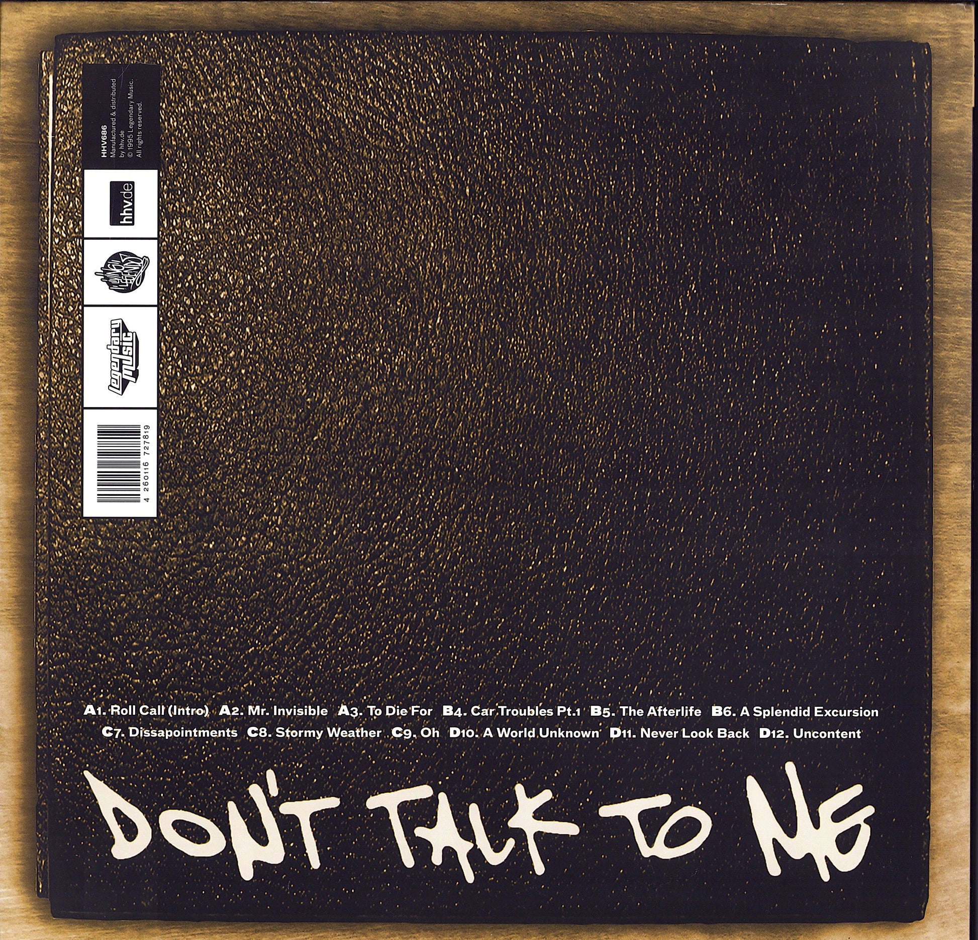 The Grouch – Don't Talk To Me Sand Vinyl 2LP Limited Edition