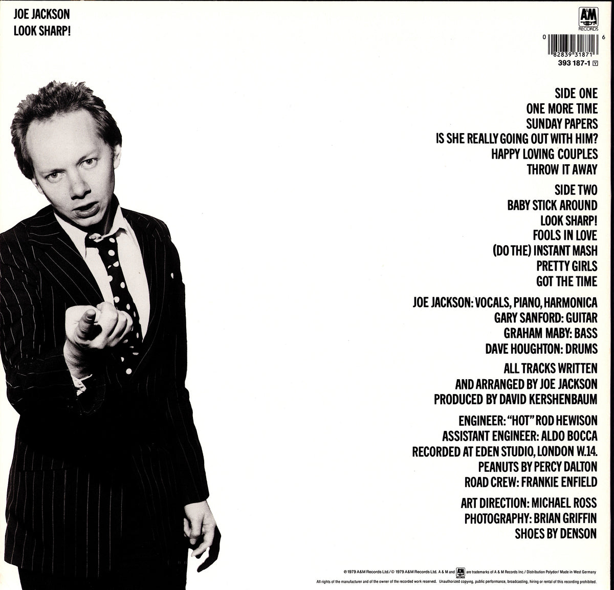 Joe Jackson - Blaze Of Glory Vinyl LP | EU Original | 1984 Kopie