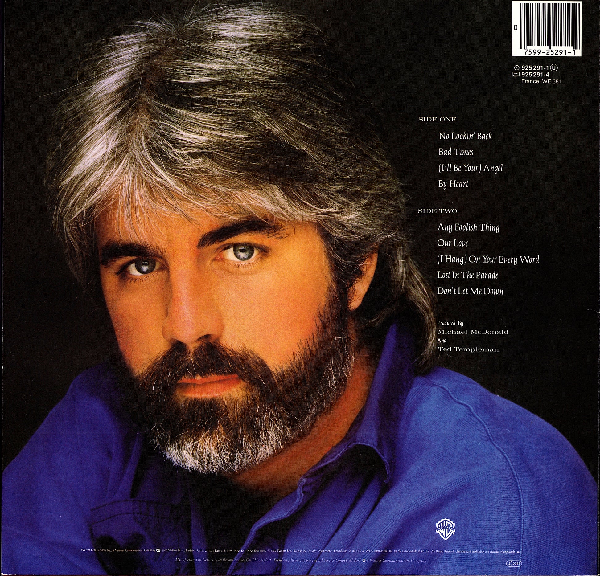 Michael McDonald ‎- No Lookin' Back Vinyl LP