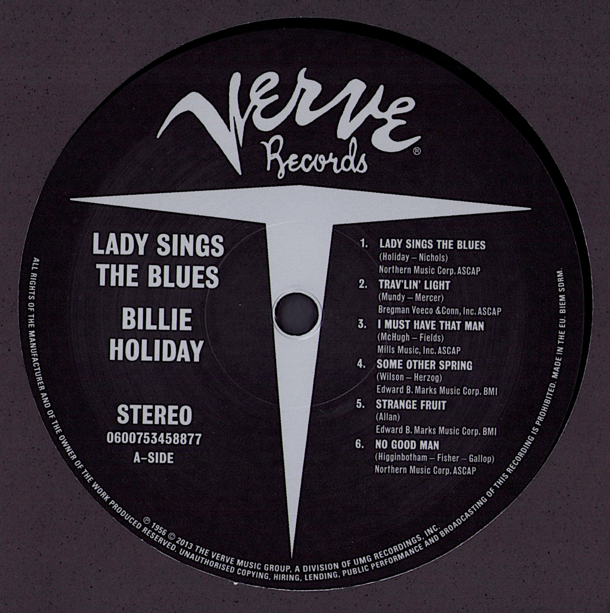 Billie Holiday ‎– Lady Sings The Blues Vinyl LP