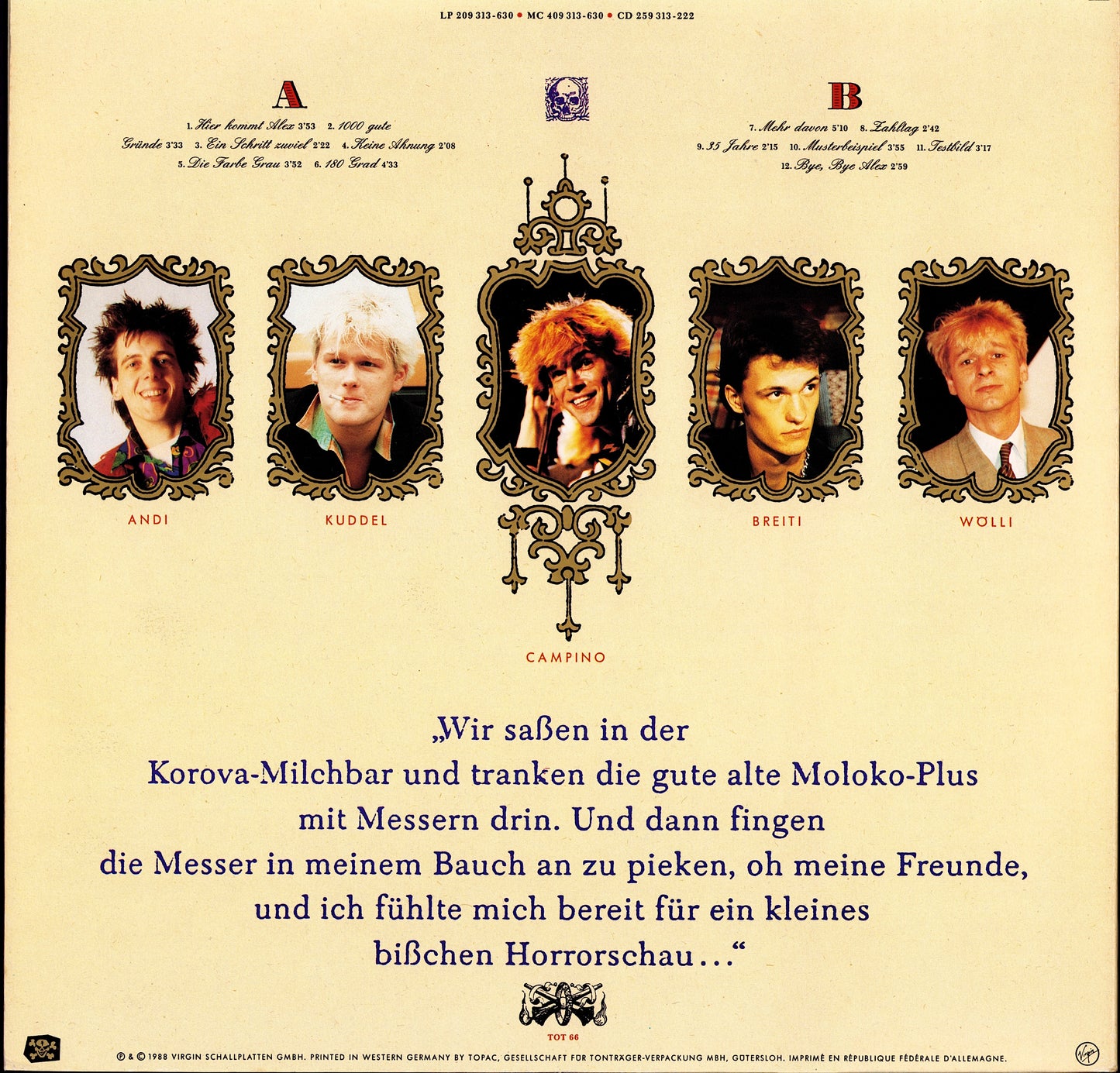 Die Toten Hosen - Ein Kleines Bisschen Horrorschau Vinyl LP