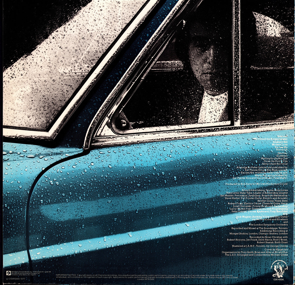 Peter Gabriel – Peter Gabriel Vinyl LP | DE Original | 1977 Kopie