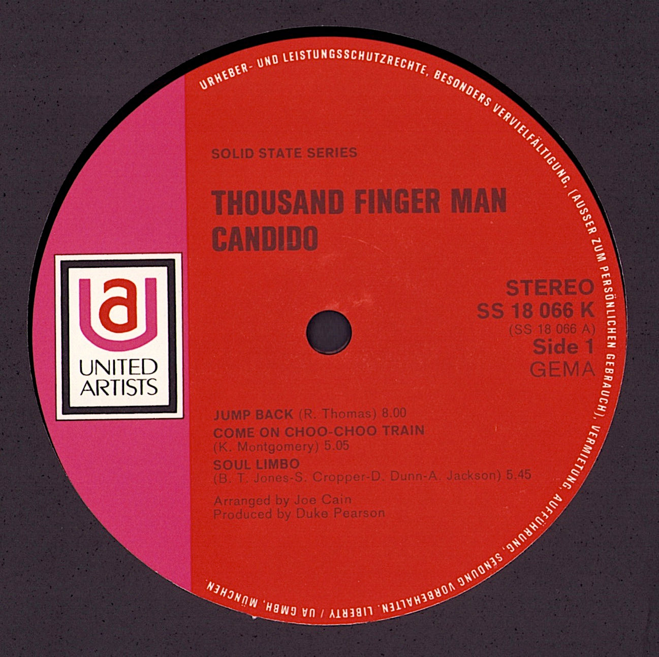 Candido ‎– Thousand Finger Man Vinyl LP