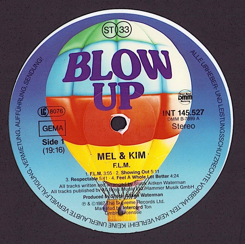 Mel & Kim – F.L.M. White Vinyl LP