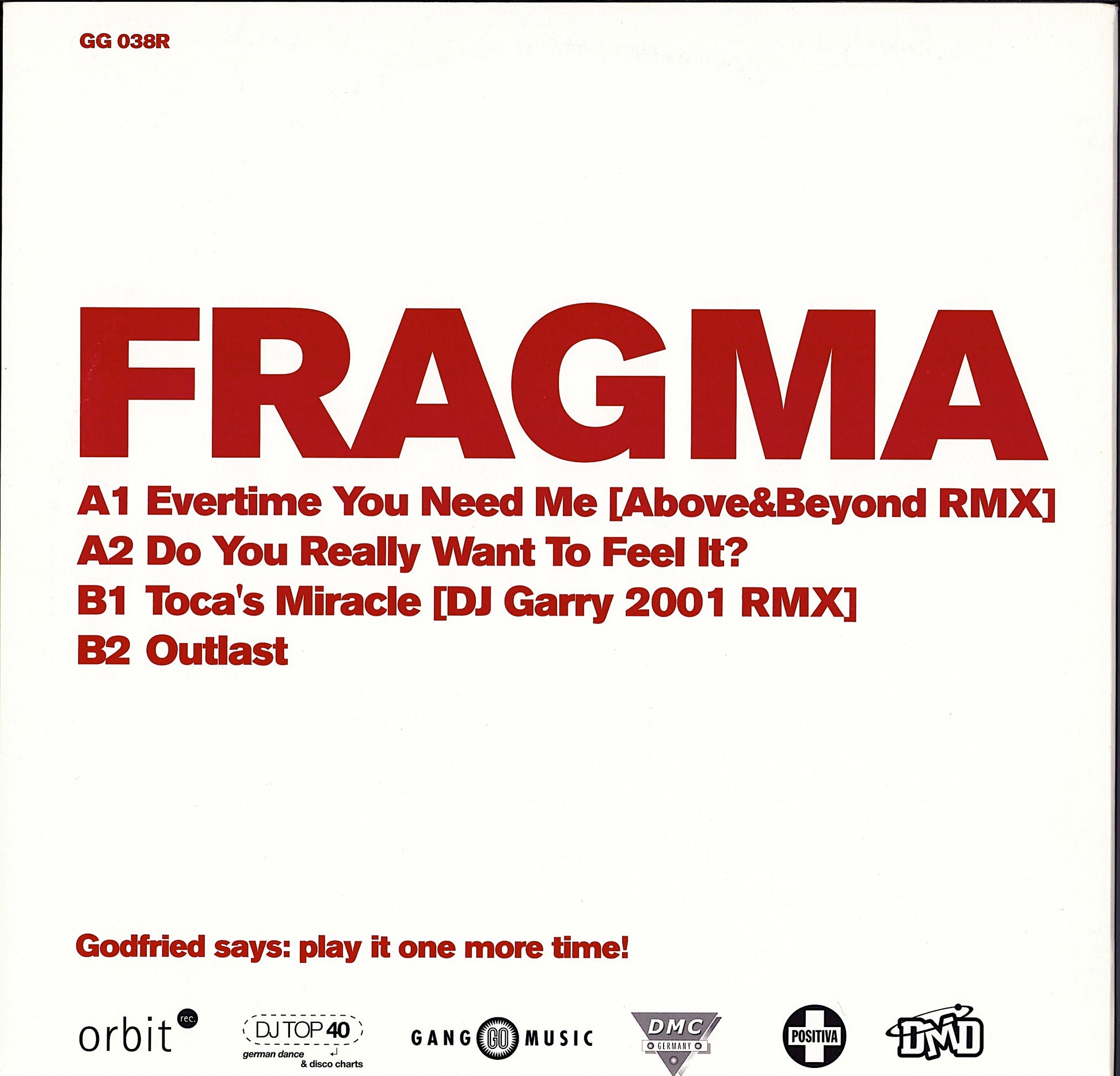 Fragma - Everytime You Need Me Remixes