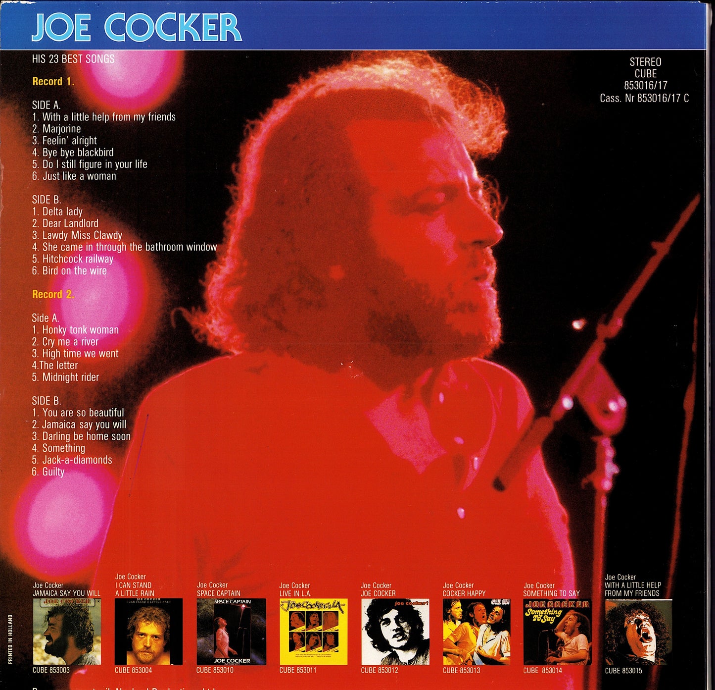 Joe Cocker - With A Little Help From My Friends - His 23 Best Songs (2xVinyl LP | FR Original | 1985)