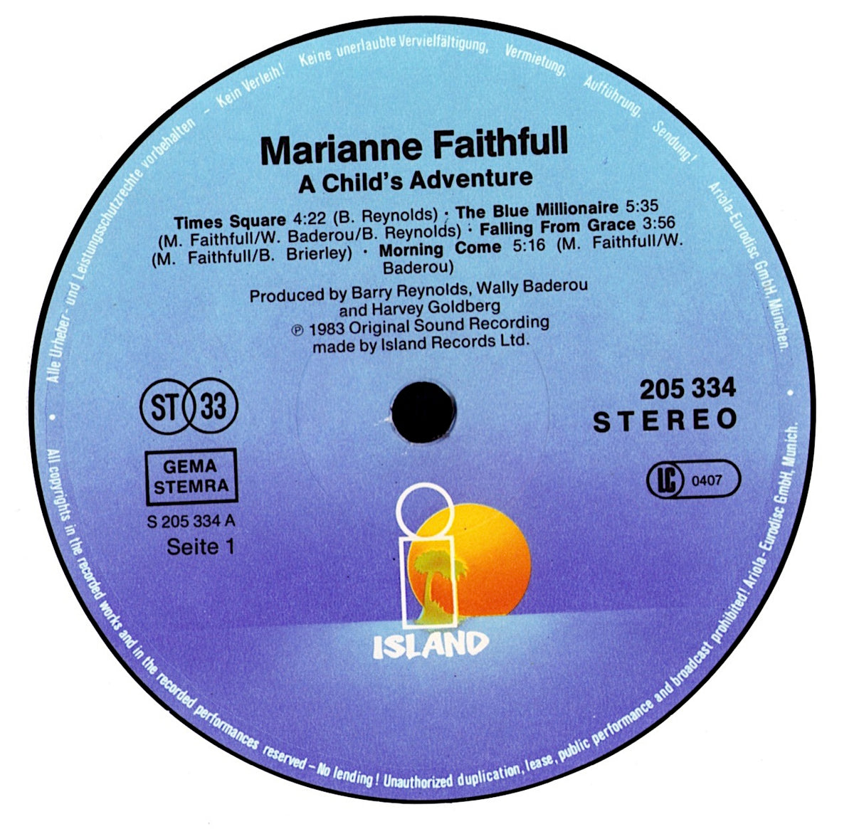 Marianne Faithfull – Broken English Vinyl LP | NE Original | 1979 Kopie