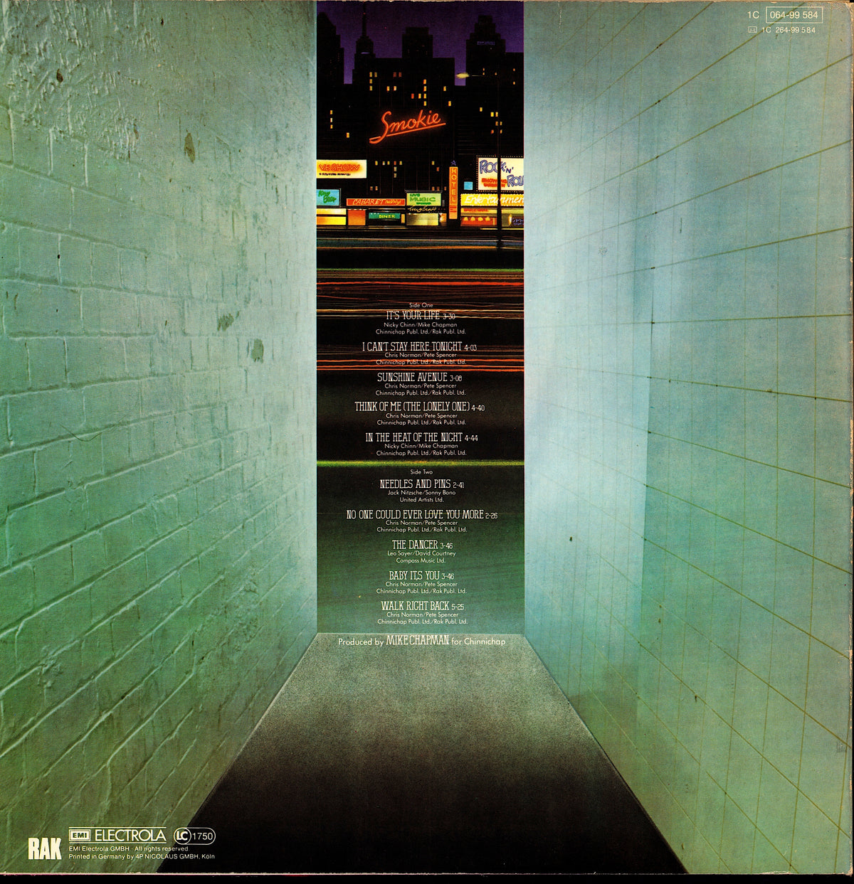 Smokie ‎- The Other Side Of The Road Vinyl LP Kopie