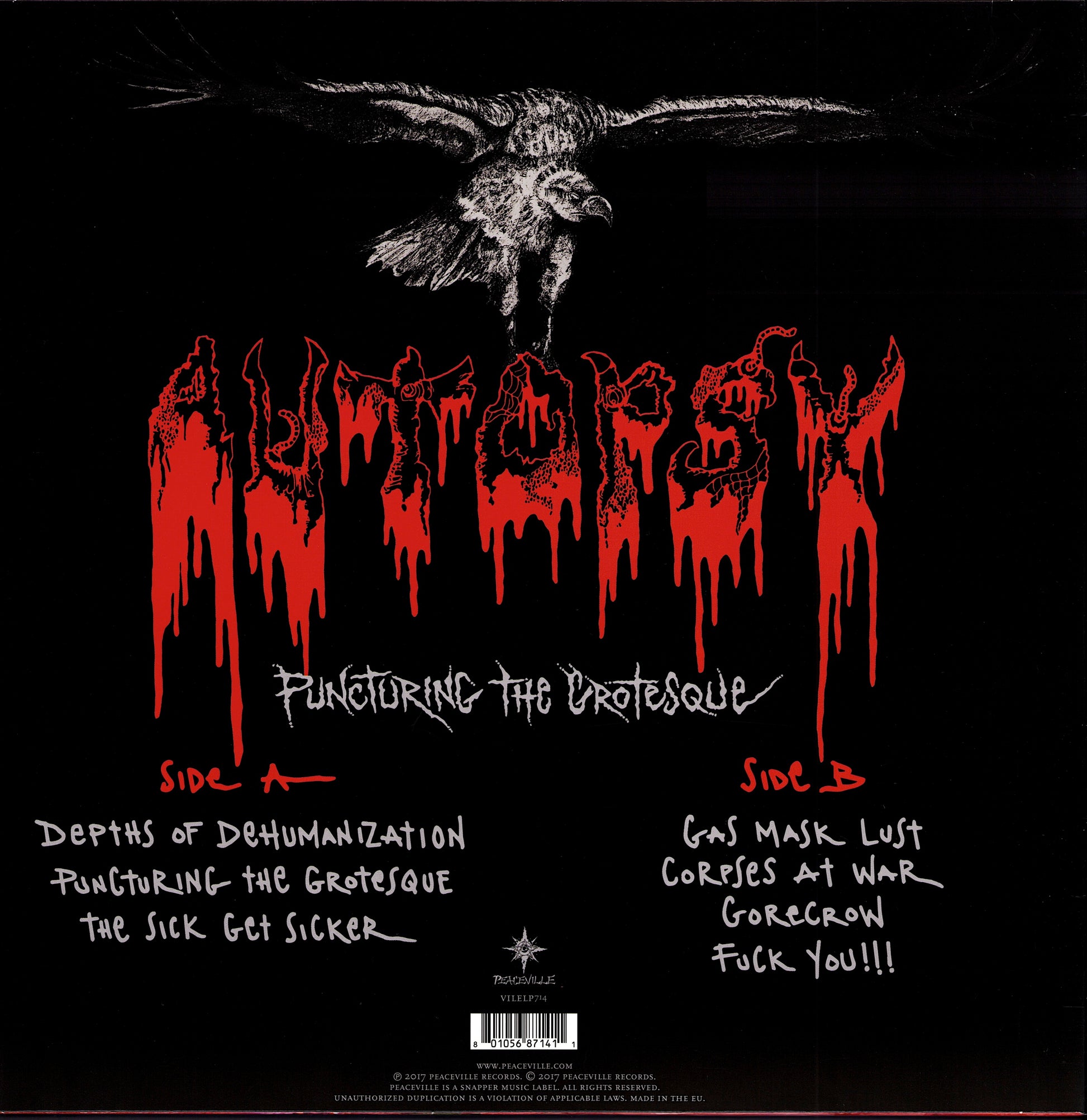 Autopsy - Puncturing The Grotesque Vinyl Mini-Album