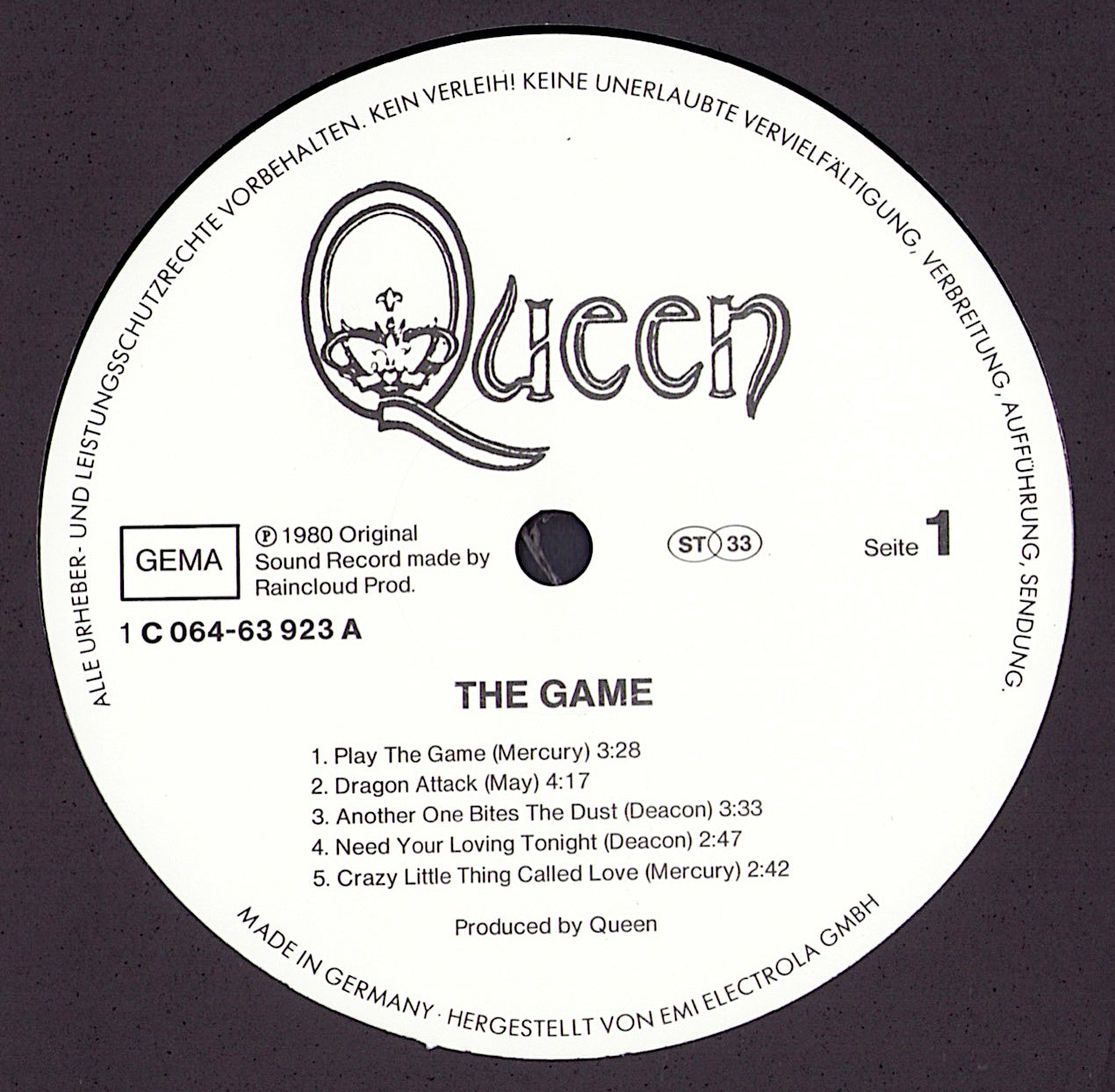 Queen - The Game Vinyl LP