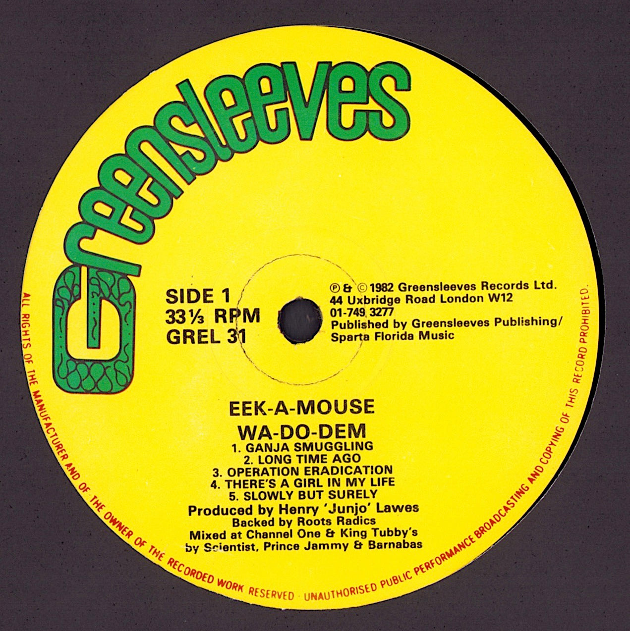 Eek-A-Mouse ‎- Wa-Do-Dem