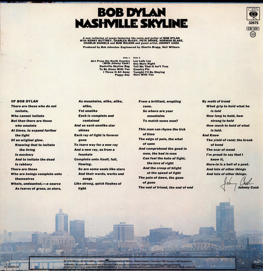 Bob Dylan - Nashville Skyline (Vinyl LP | EU Reissue)