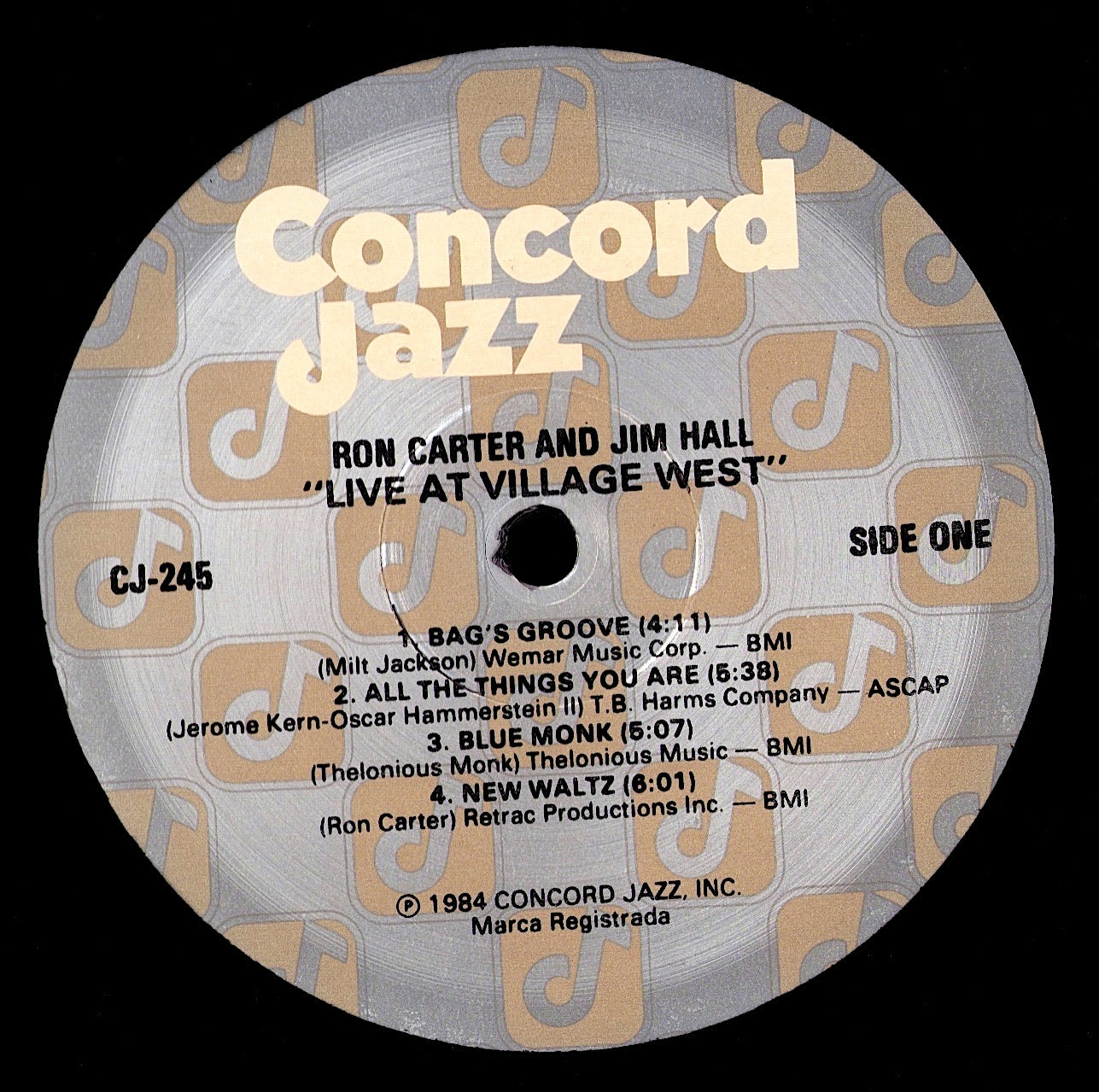 Ron Carter And Jim Hall – Live At Village West Vinyl LP