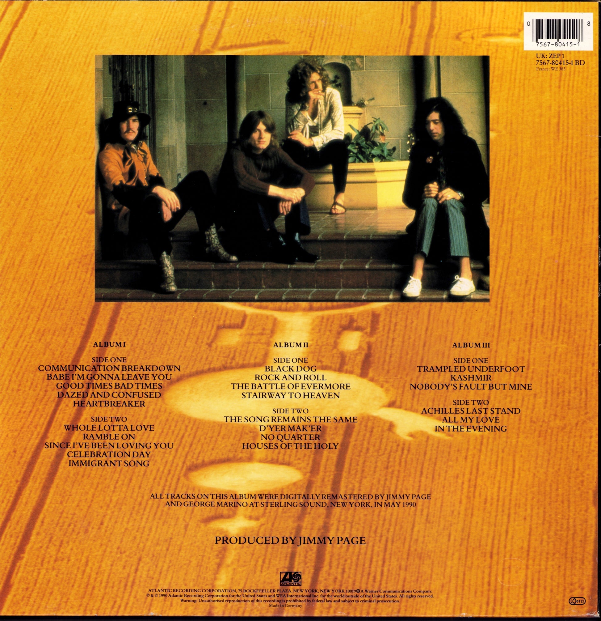Led Zeppelin – Physical Graffiti Vinyl 2LP | DE Reissue | 1975 Kopie