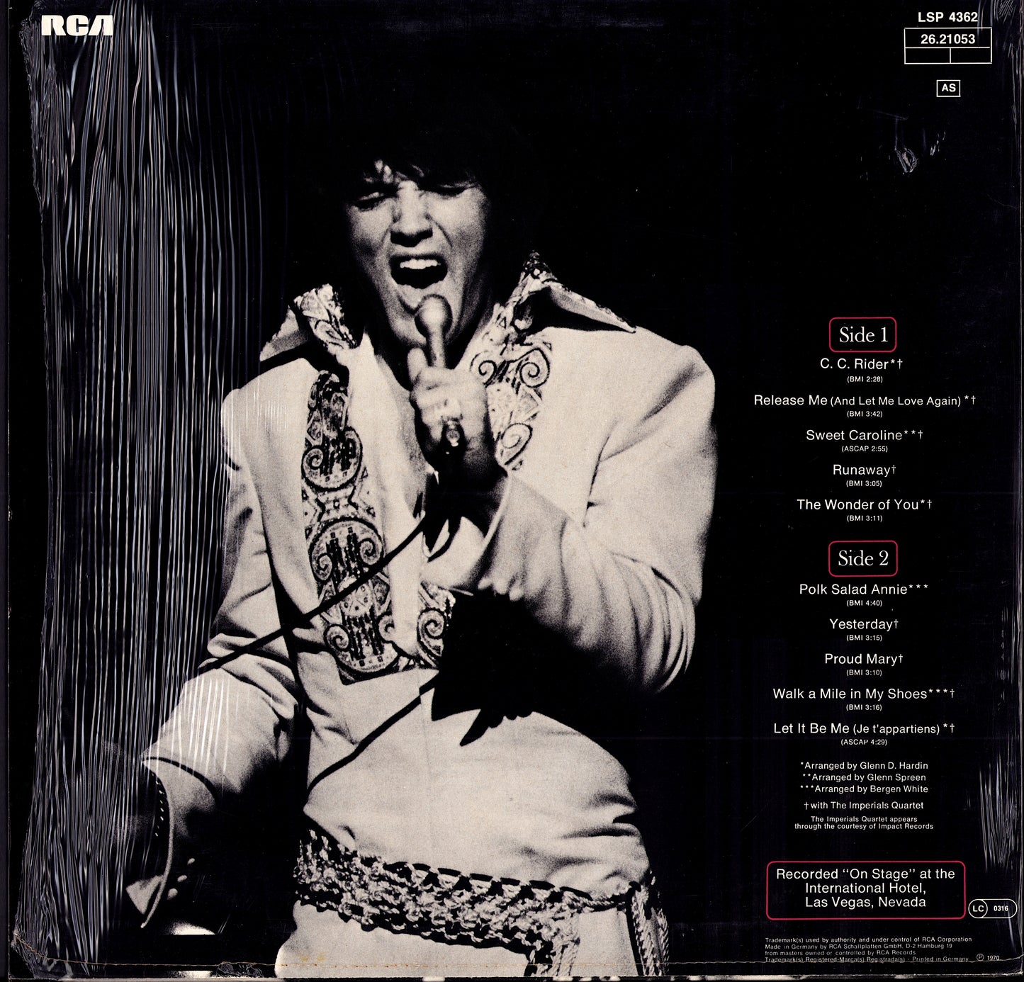 Elvis Presley - Kissin' Cousins Vinyl LP | DE Reissue | RCA Victor Kopie Kopie Kopie Kopie Kopie