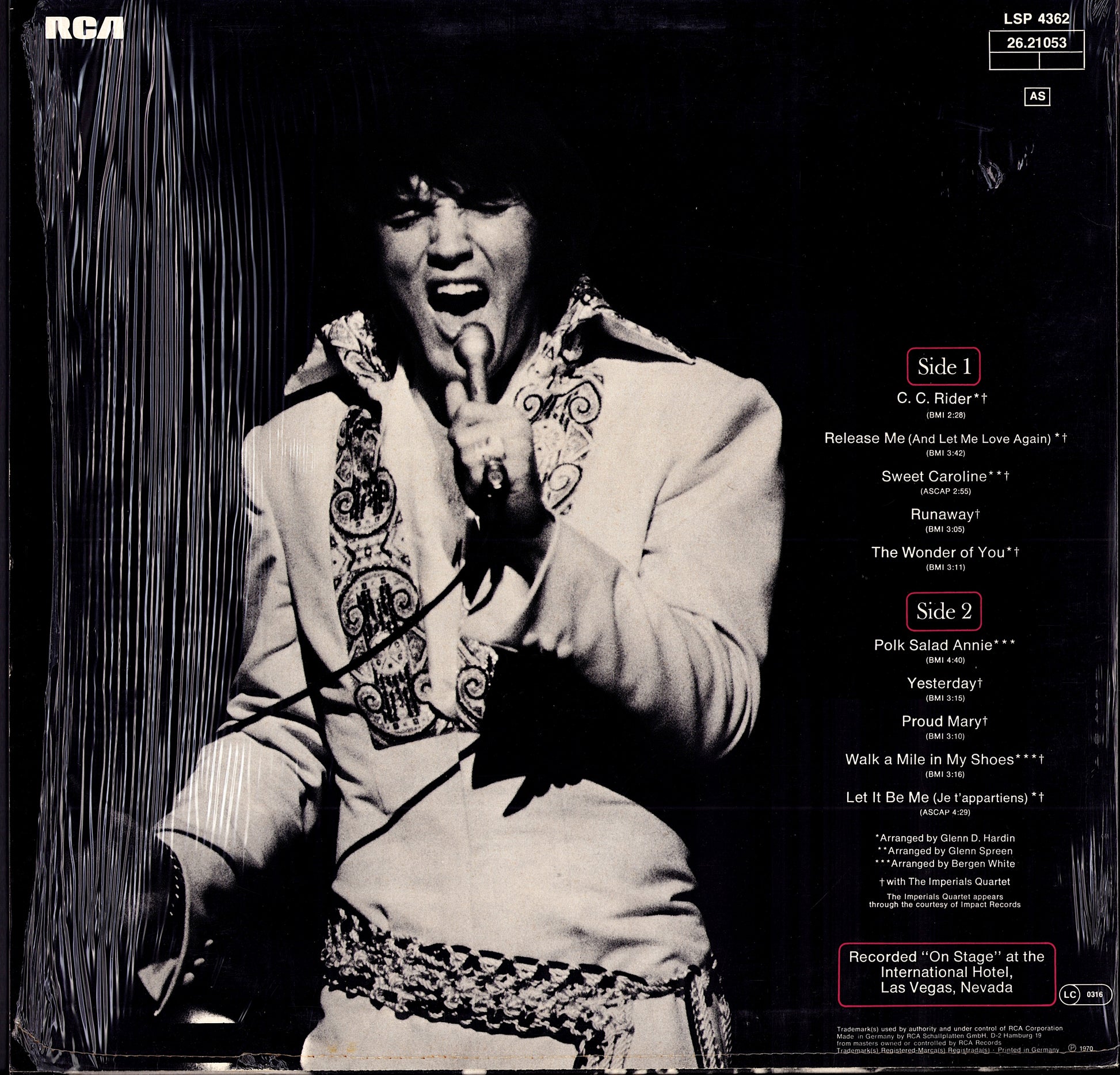 Elvis Presley - Kissin' Cousins Vinyl LP | DE Reissue | RCA Victor Kopie Kopie Kopie Kopie Kopie