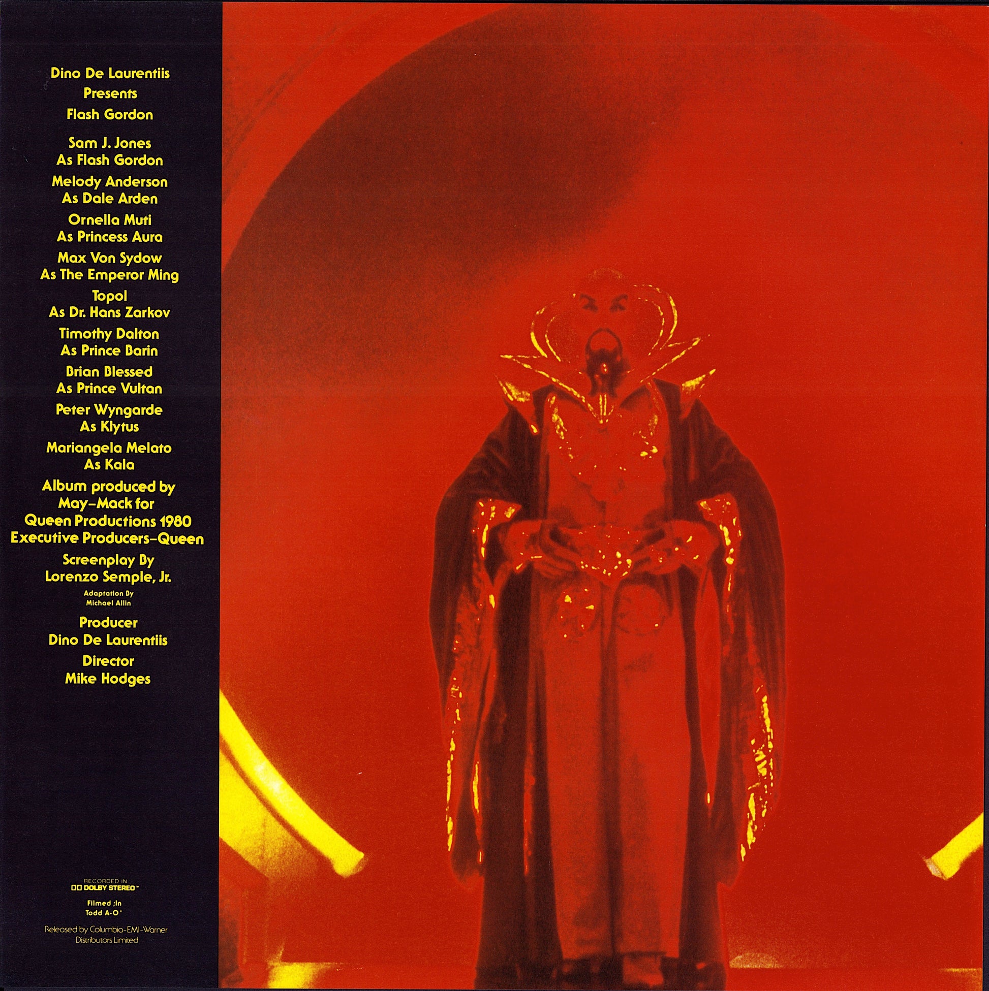 Queen ‎- Flash Gordon Original Soundtrack Music Vinyl LP DE