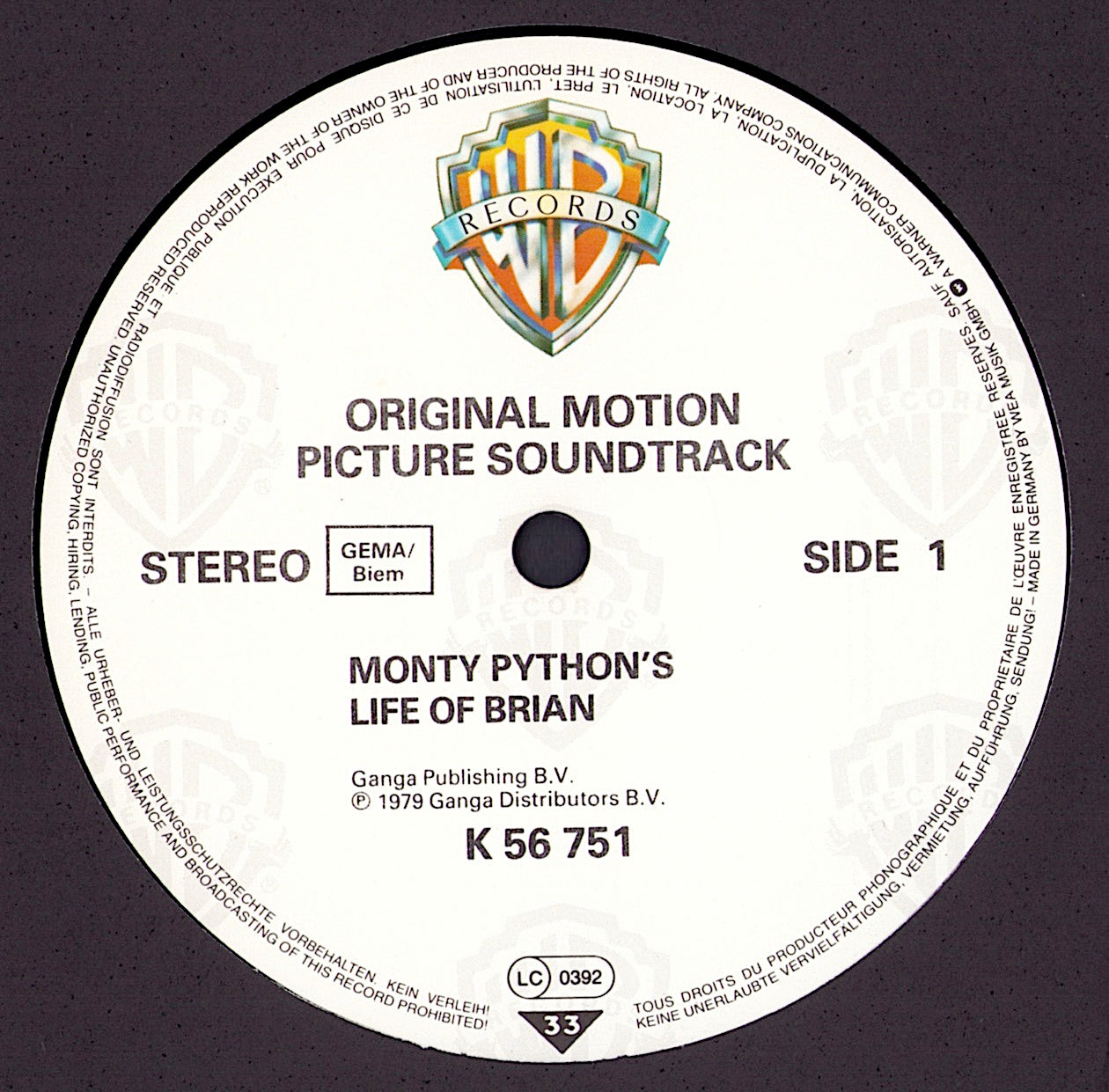 Monty Python - Life Of Brian Original Sound Track